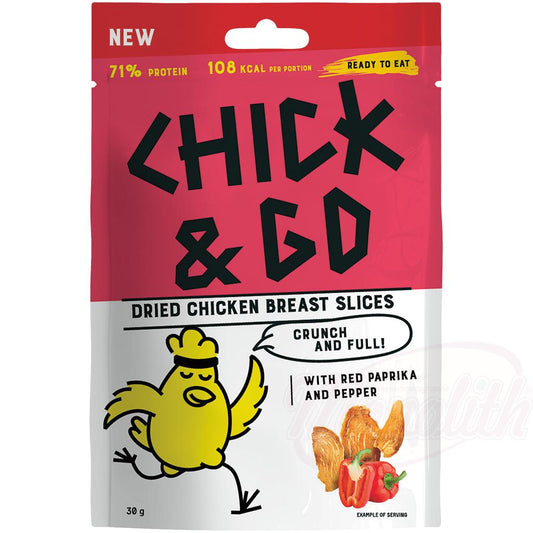 "CHICK &amp; GO" Сушеные ломтики куриной грудки с паприкой и перцем